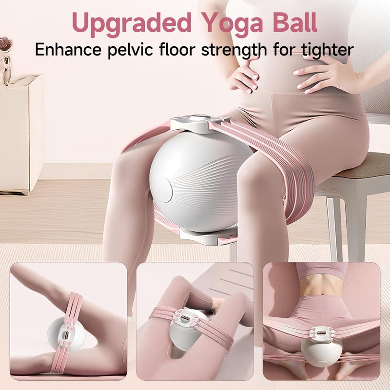 LOEUO at Home Pilates Kit for Women, Pilates Equipment for Home Workouts, Adjustable Resistance Pilates Ball and Ring Set for Exercise - Image 3
